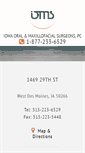 Mobile Screenshot of iowaoralsurgery.com