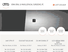 Tablet Screenshot of iowaoralsurgery.com